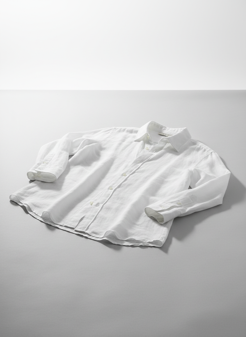 Mediterranean Breeze Linen Button-Down